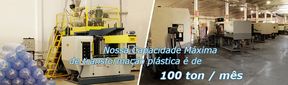 Capacidade de 100 ton/mês